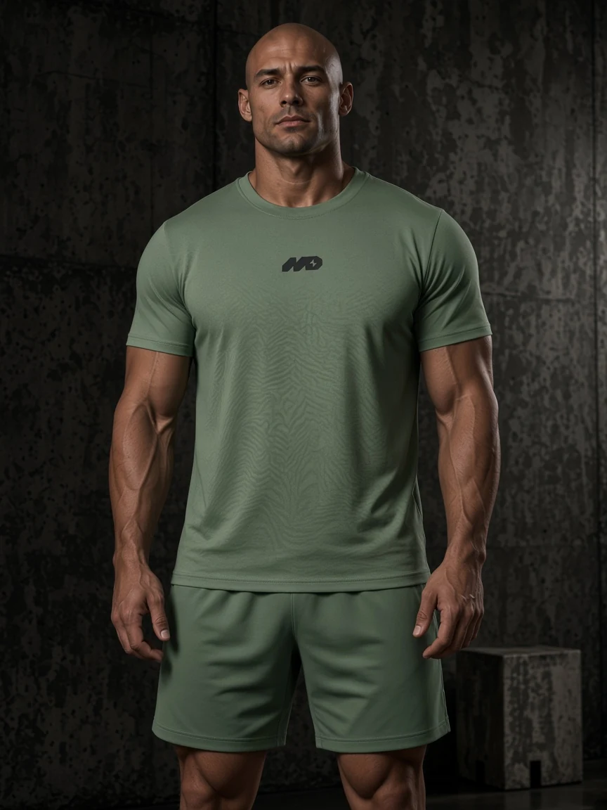 MD Футболка slim — Оливковый